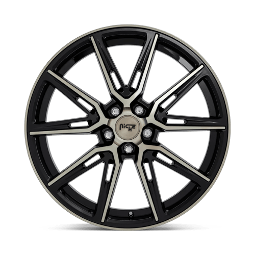 Niche M219 GEMELLO Gloss Mach Double Dark Tint 20x10.5 +40 5x120mm 72.6mm - Wheelwiz