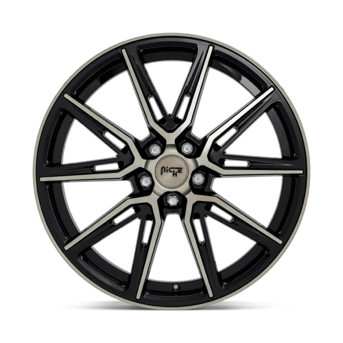 Niche M219 GEMELLO Gloss Machined Double Dark Tint 20x10.5 +40 5x114.3mm 72.6mm - WheelWiz