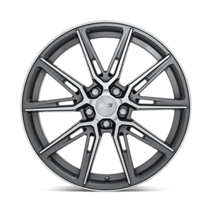 Niche M220 GEMELLO Gloss Anthracite Machined 20x9 +38 5x112mm 66.6mm - Wheelwiz