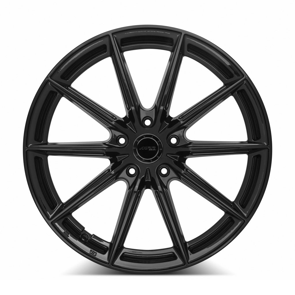 MRR GF26 Gloss Black 19x8.5 +35 5x112mm 66.6mm - Wheelwiz