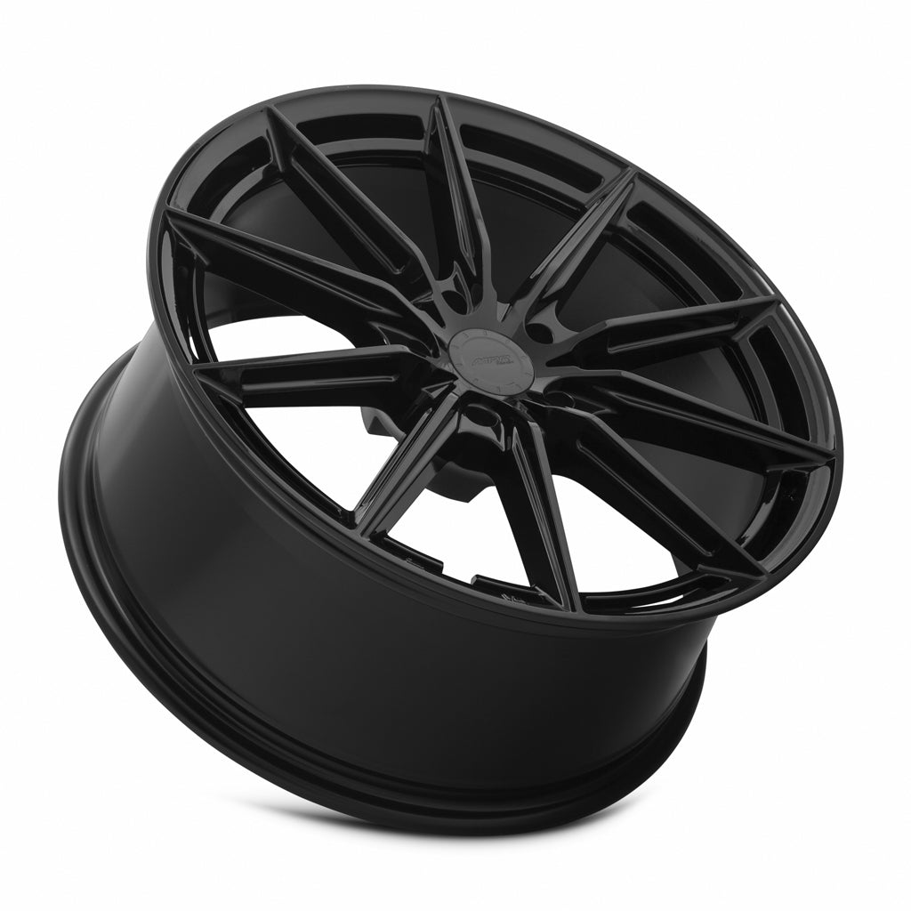 MRR GF26 Gloss Black 19x8.5 +25 5x112mm 66.6mm - Wheelwiz
