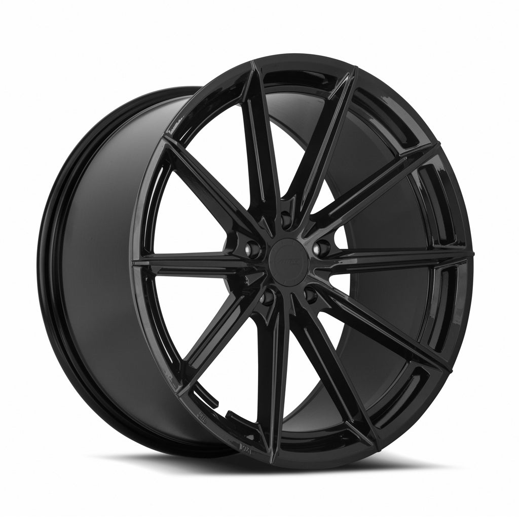 MRR GF26 Gloss Black 20x10 +20 Custommm 66.6mm - Wheelwiz
