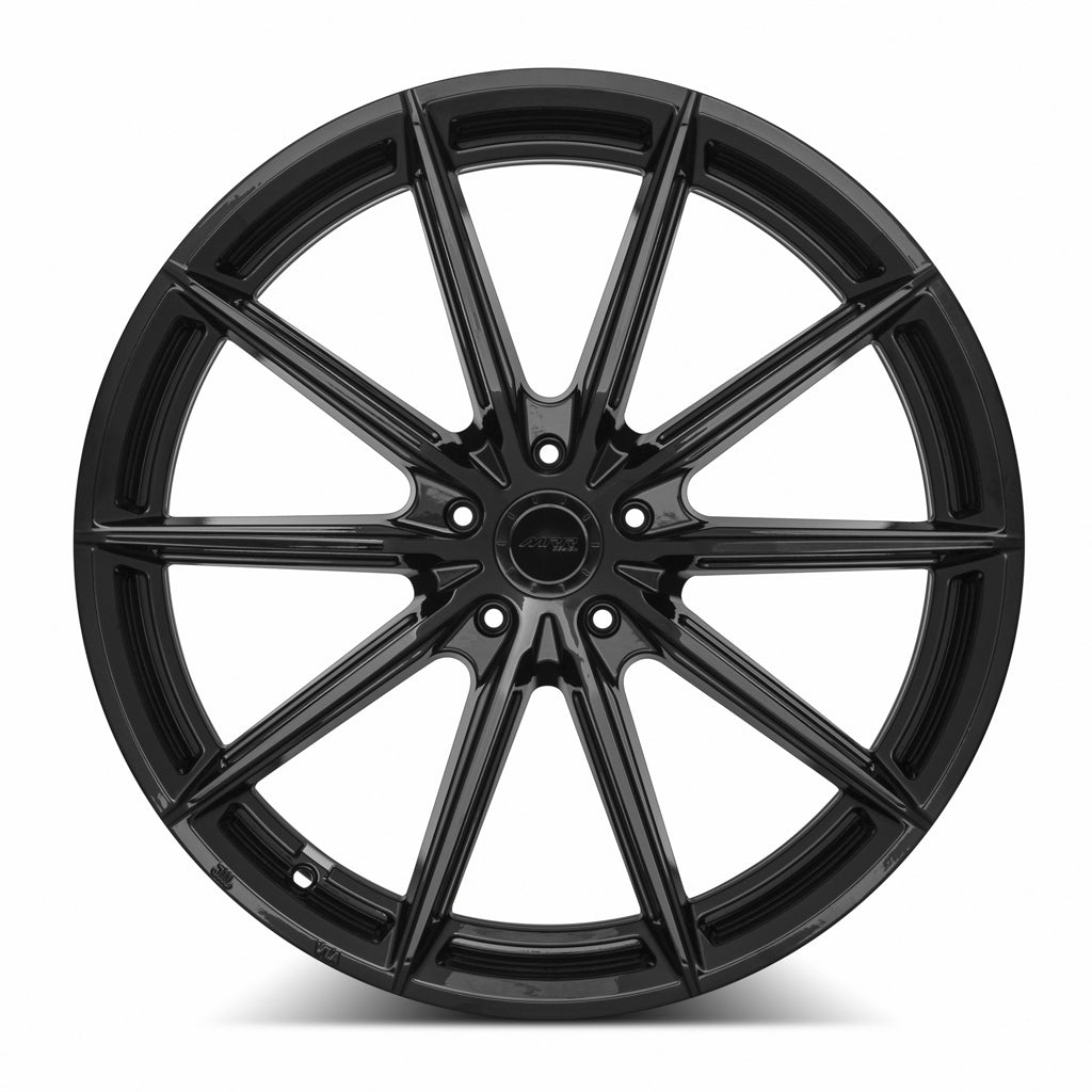 MRR GF26 Gloss Black 20x10 +20 Custommm 66.6mm - Wheelwiz