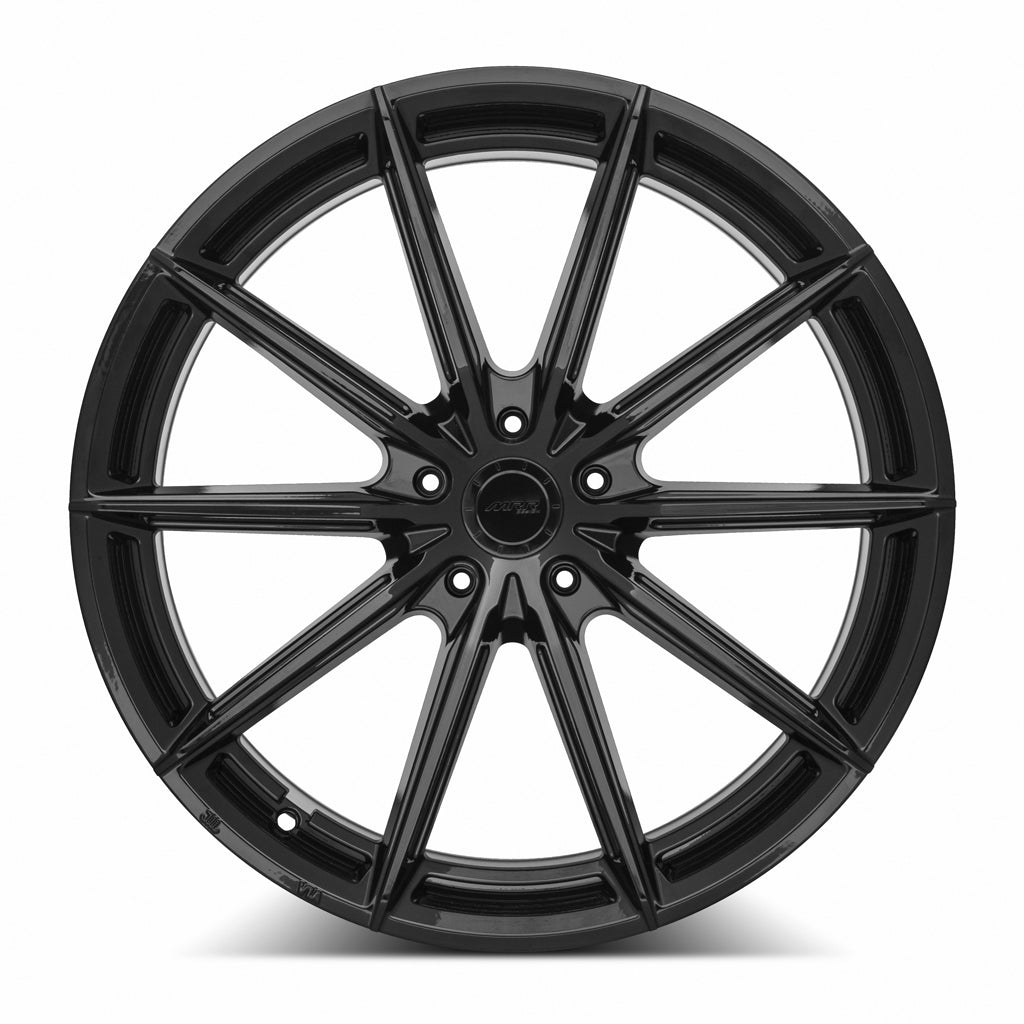 MRR GF26 Gloss Black 20x11 +20 5x120mm 72.6mm - Wheelwiz