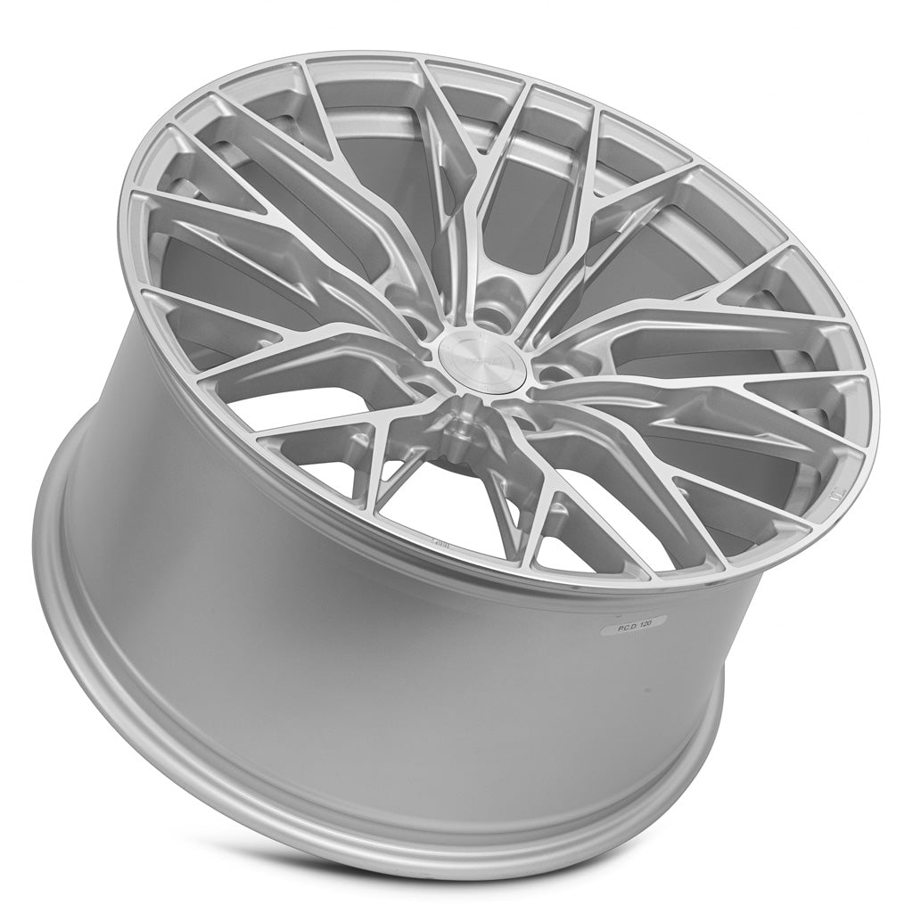 MRR GF5 Silver Machined Face 21x9 +24 5x114.3mm 73.1mm - Wheelwiz