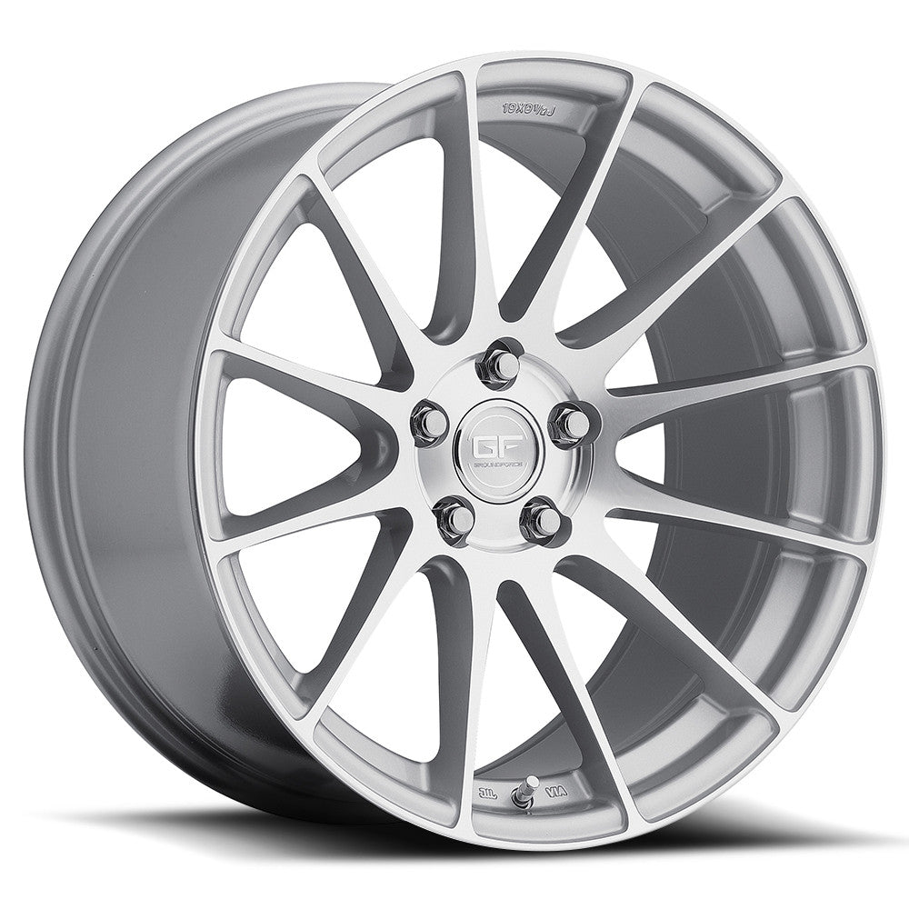 MRR GF6 Silver Machined Face 19x9.5 +40 5x112mm 66.6mm - Wheelwiz