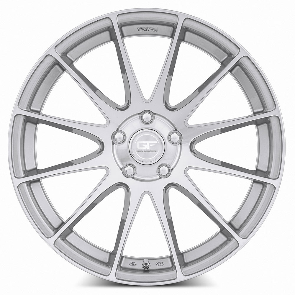 MRR GF6 Silver Machine Face 19x10.5 +40 5x114.3mm 73.1mm - WheelWiz