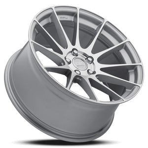 MRR GF6 Silver Machine Face 19x9.5 +25 5x112mm 66.6mm