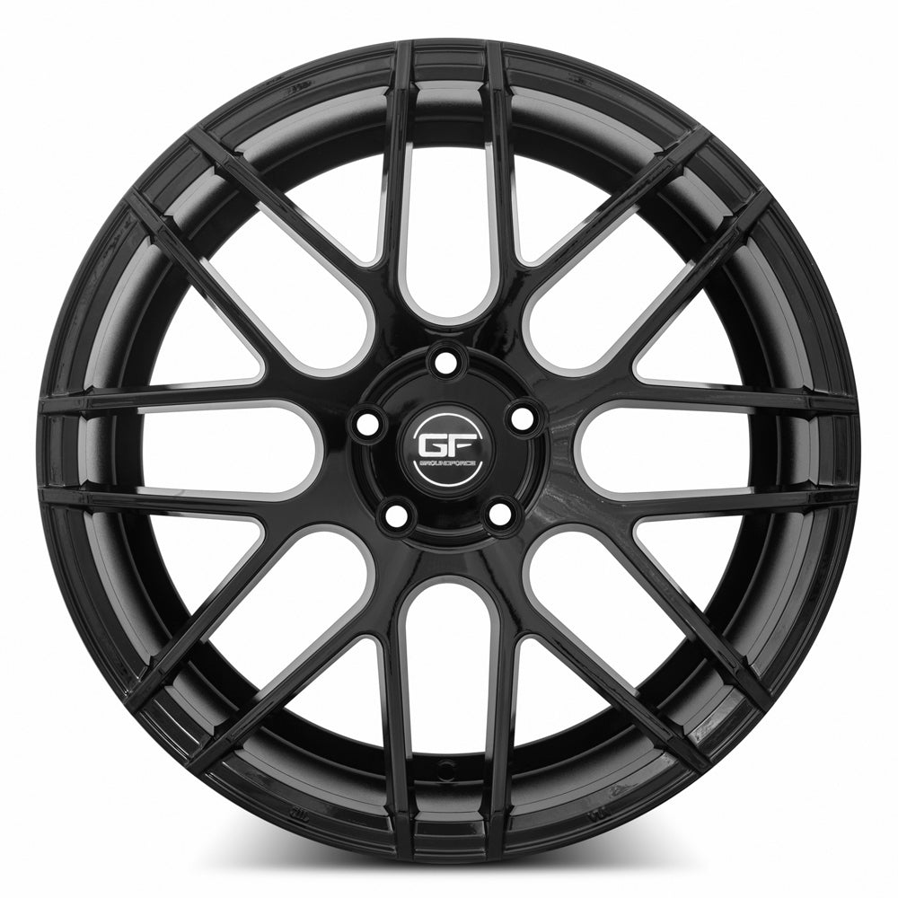 MRR GF7 Black 19x9.5 +25 5x112mm 66.6mm - WheelWiz