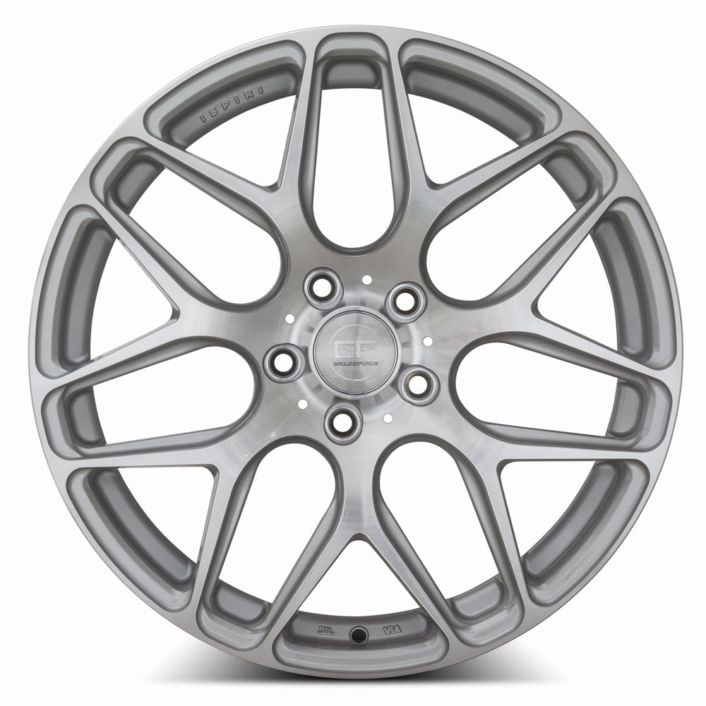 MRR GF9 Silver Machine Face 19x8.5 +25 5x112mm 66.6mm