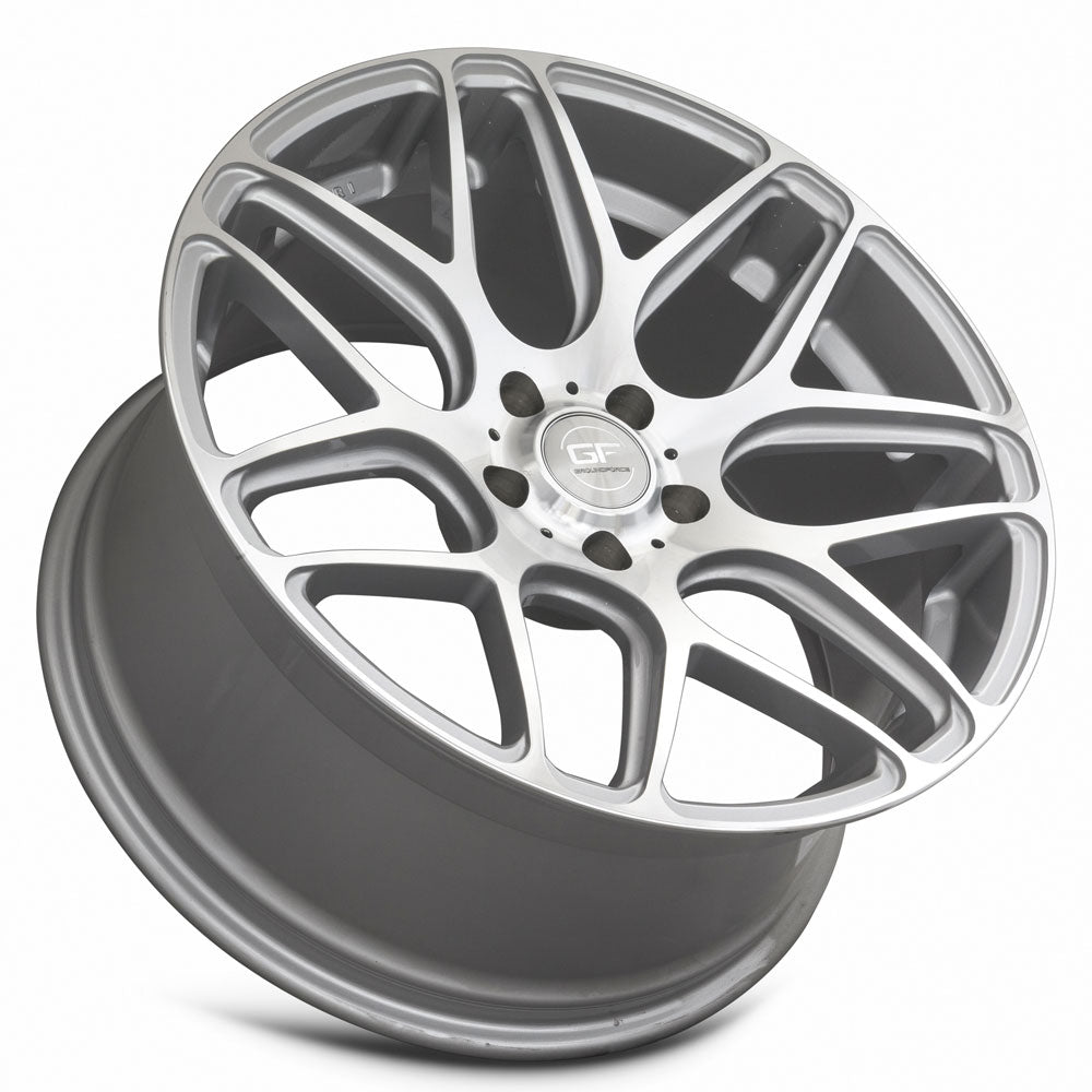 MRR GF9 Silver Machined Face 19x9.5 +40 5x112mm 66.6mm