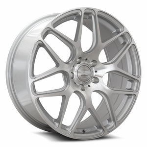 MRR GF9 Silver Machine Face 20x8.5 +35 5x112mm 66.6mm - WheelWiz