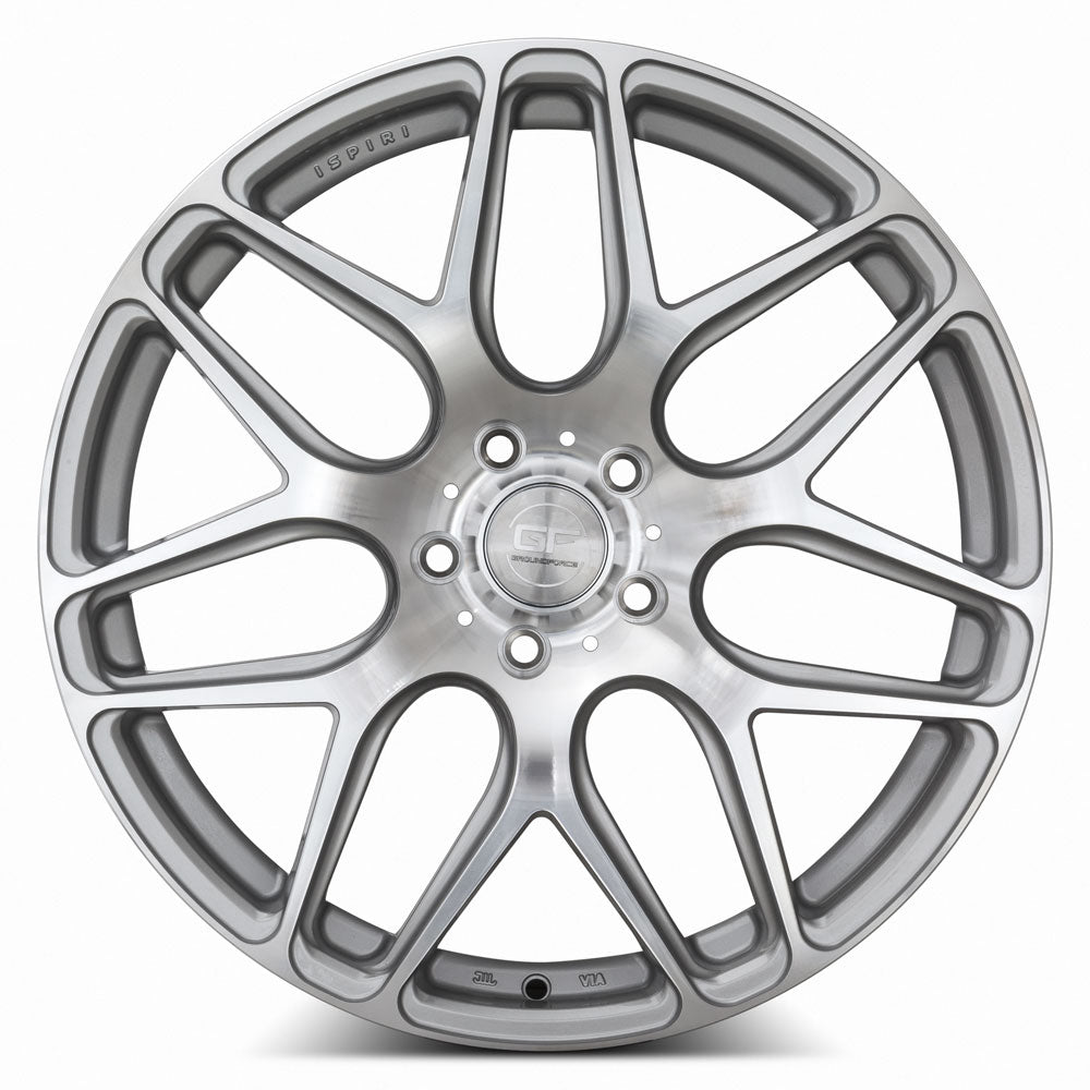 MRR GF9 Silver Machine Face 20x8.5 +35 5x108mm 73.1mm - WheelWiz