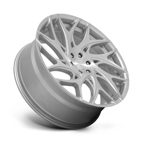 DUB S261 G.O.A.T. Silver Brushed Face 24x10 +15 5x115mm 71.5mm - Wheelwiz