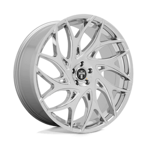 DUB S258 G.O.A.T. Chrome 24x10 +10 5x127mm 78.1mm - Wheelwiz