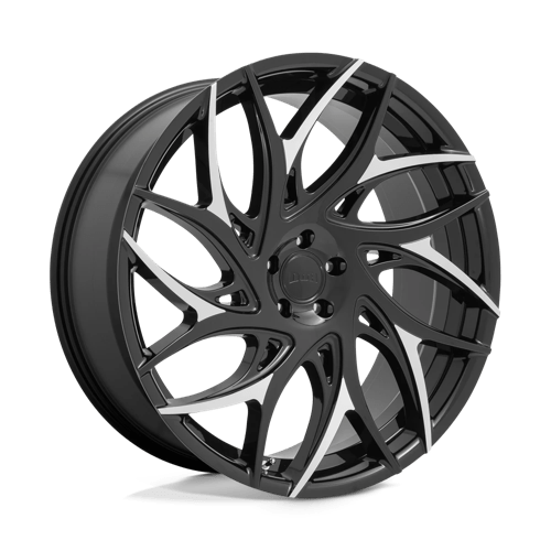 DUB S259 G.O.A.T. Gloss Black With Machined Spokes 22x9 +35 5x127mm 71.5mm - WheelWiz