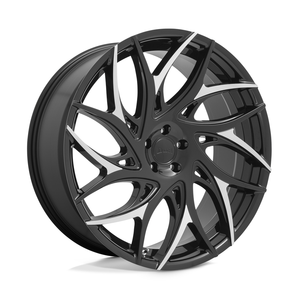 DUB S259 G.O.A.T. Gloss Black With Machined Spokes 22x9 +35 5x127mm 71.5mm - WheelWiz
