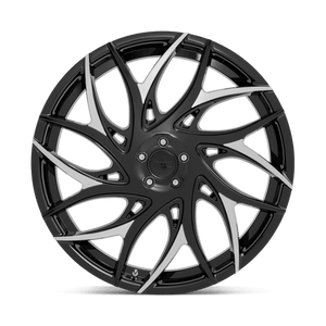 DUB S259 G.O.A.T. Gloss Black W/ Machined Spokes 22x9 +35 5x114.3mm 72.6mm - Wheelwiz