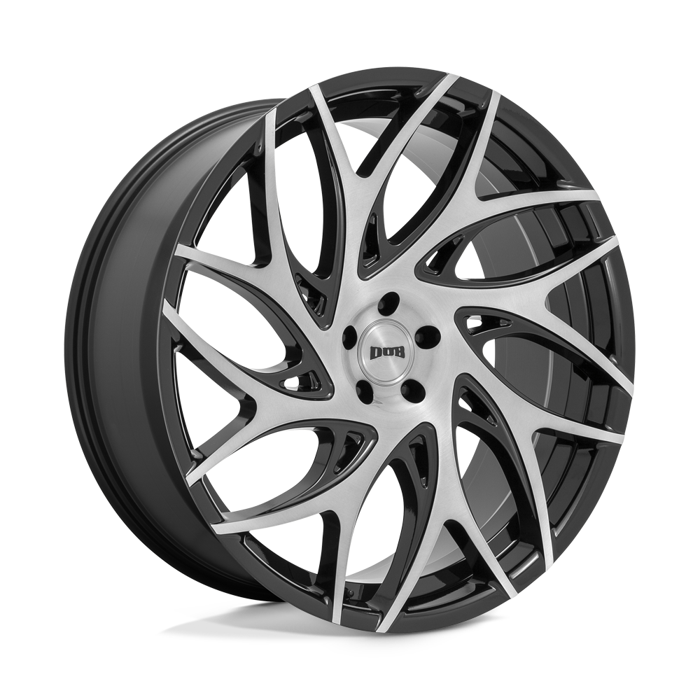 DUB S260 G.O.A.T. Brushed Face With Gloss Black Dark Tint Spokes 20x9 +35 5x127mm 71.5mm - WheelWiz