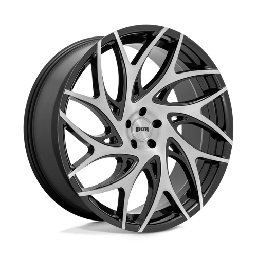 DUB S260 G.O.A.T. Brushed Face With Gloss Black Dark Tint Spokes 20x9 +35 5x127mm 71.5mm - WheelWiz