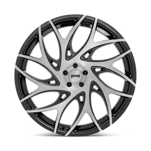 DUB S260 G.O.A.T. Brush Face Gblk Drk Tint Spoke 26x10 +25 6x139.7mm 106.1mm - Wheelwiz