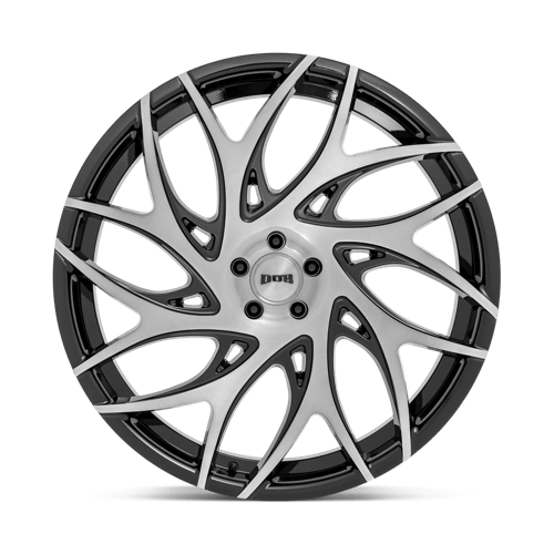 DUB S260 G.O.A.T. Brush Face Gblk Drk Tint Spoke 24x10 +30 6x135mm 87.1mm - Wheelwiz