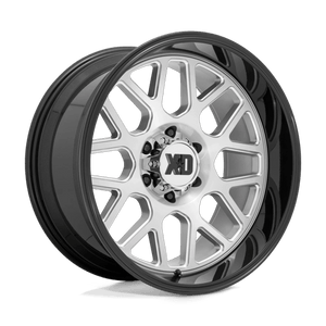 XD Series XD849 GRENADE II Brushed Milled W/ G-black Lip 20x10 -18 8x170mm 125.1mm - Wheelwiz