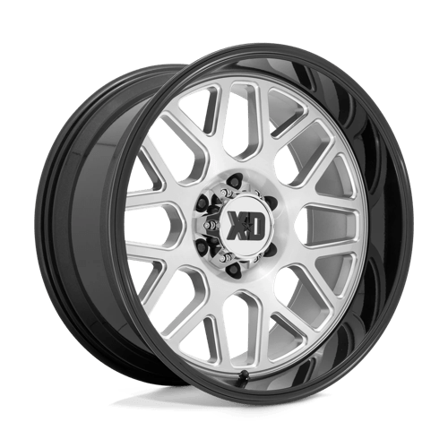 XD Series XD849 GRENADE II Brushed Milled W/ G-black Lip 20x10 -18 6x139.7mm 106.1mm - Wheelwiz