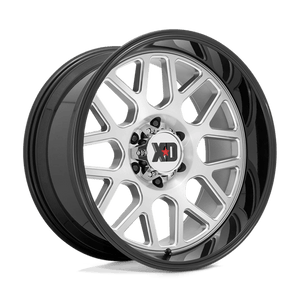 XD Series XD849 GRENADE II Brushed Milled W/ G-black Lip 22x10 -18 6x135mm 87.1mm - Wheelwiz