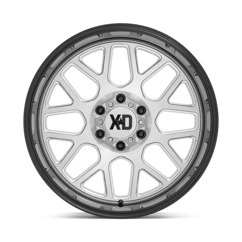 XD Series XD849 GRENADE II Brushed Milled W/ G-black Lip 24x12 -44 8x170mm 125.1mm - Wheelwiz