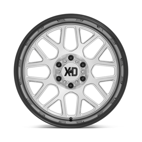XD Series XD849 GRENADE II Brushed Milled W/ G-black Lip 24x12 -44 8x165.1mm 125.1mm - Wheelwiz