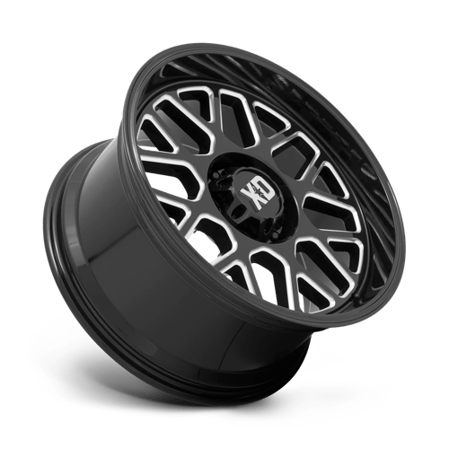 XD Series XD849 GRENADE II Gloss Black Milled 20x9 +18 8x165.1mm 125.1mm - Wheelwiz