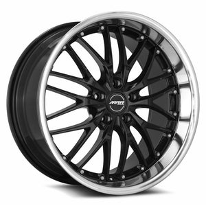 MRR GT1 Black Machine Lip 18x9.5 +24 5x100|5x120.7mm 66.6mm