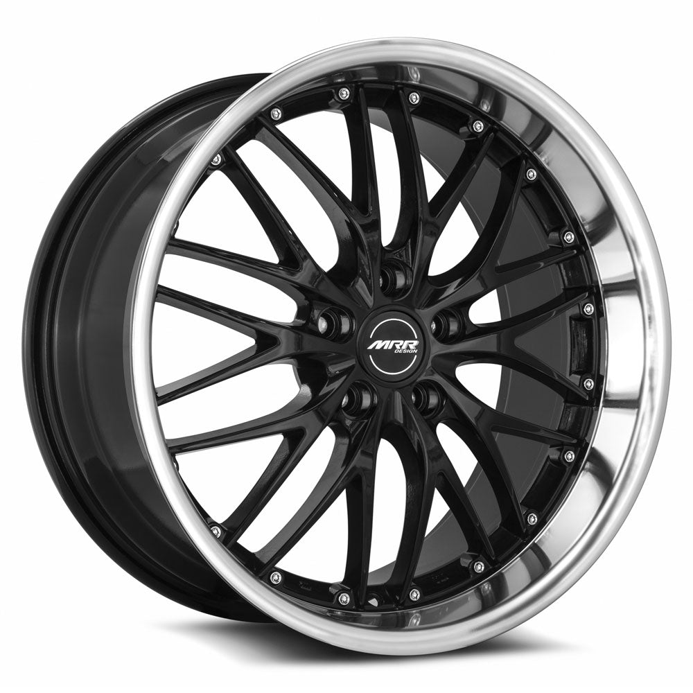 MRR GT1 Black Machined Lip 19x9.5 +40 5x108mm 73.1mm - Wheelwiz