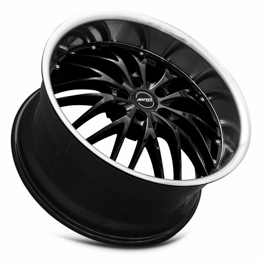 MRR GT1 Black Machined Lip 20x10 +40 5x120mm 72.6mm