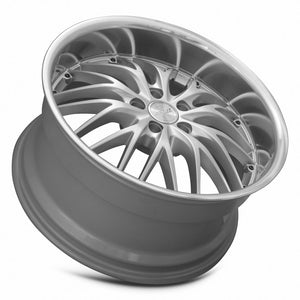MRR GT1 Hyper Silver Machined Lip 20x10 +40 5x112mm 66.6mm - Wheelwiz