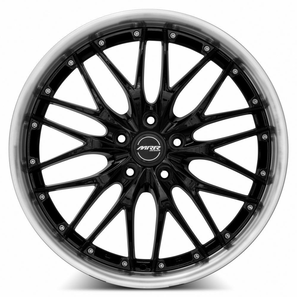 MRR GT1 Black Machined Lip 20x8.5 +20 5x114.3mm 73.1mm