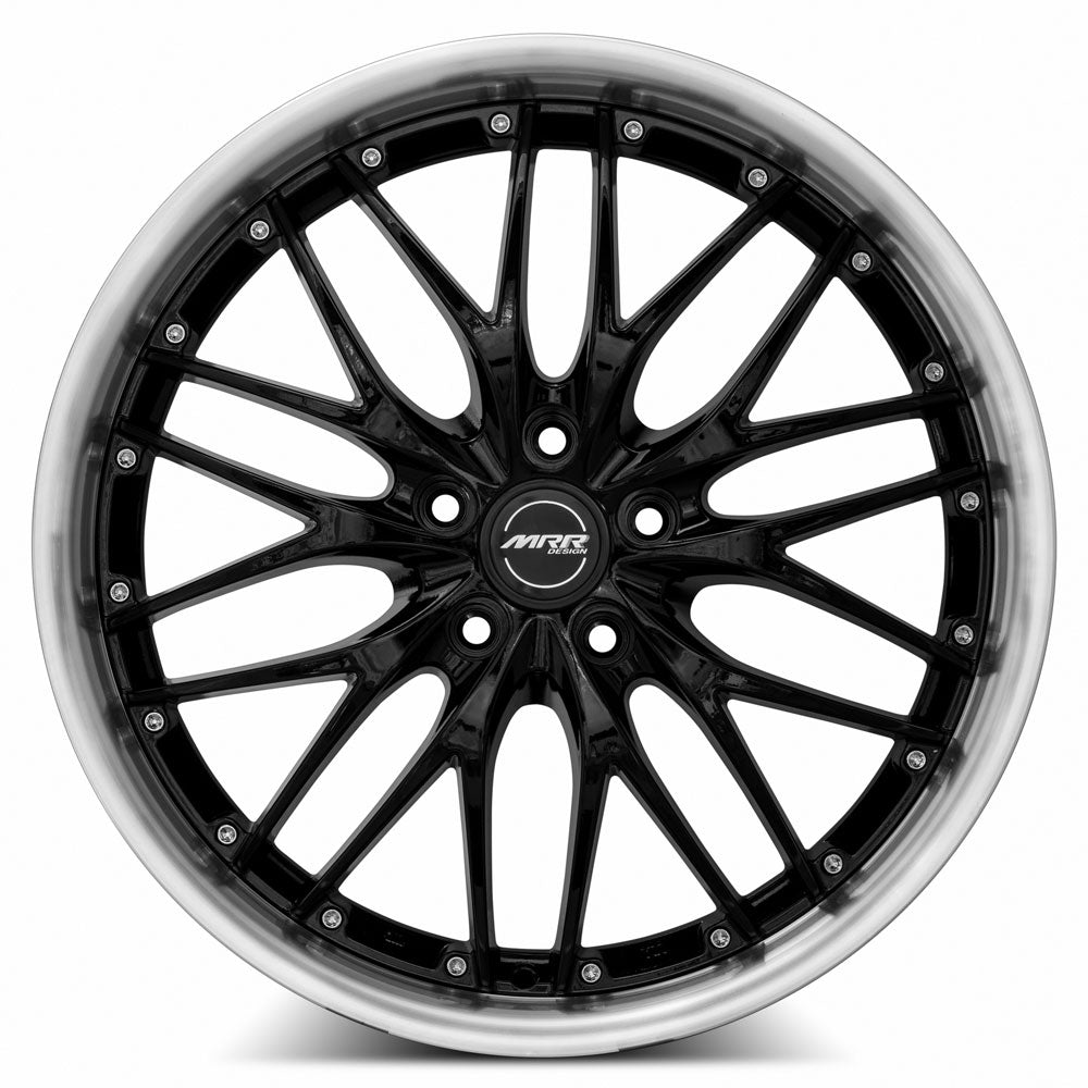 MRR GT1 Black Machine Lip 20x8.5 +20 5x100|5x120.7mm 66.6mm