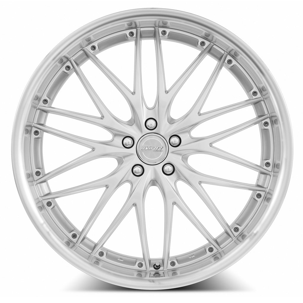 MRR GT1 Hyper Silver Machine Lip 22x9 +38 5x114.3mm 73.1mm - WheelWiz