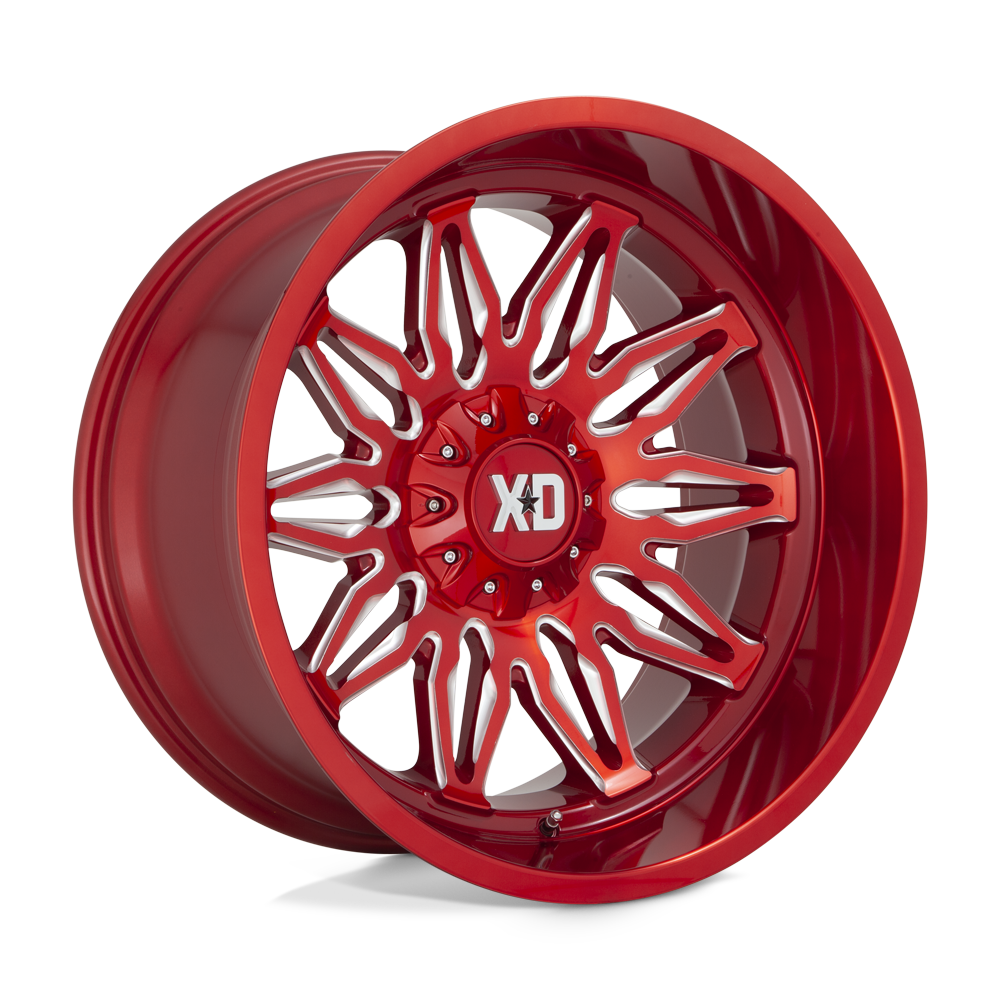 XD Series XD859 GUNNER Candy Red Milled 22x10 -18 5x127|5x139.7mm 78.1mm - WheelWiz