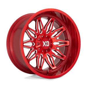 XD Series XD859 GUNNER Candy Red Milled 22x10 -18 5x127|5x139.7mm 78.1mm - WheelWiz