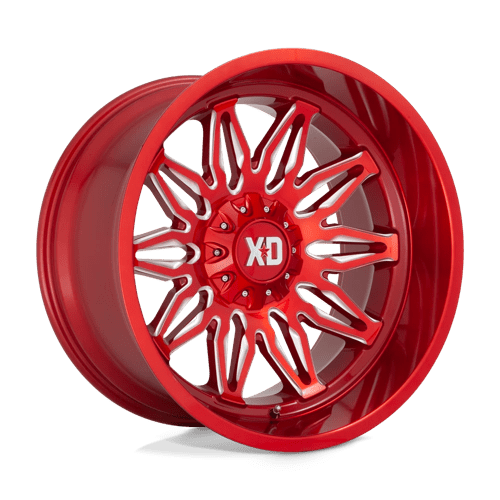XD Series XD859 GUNNER Candy Red Milled 22x12 -44 6x135|6x139.7mm 106.1mm - Wheelwiz