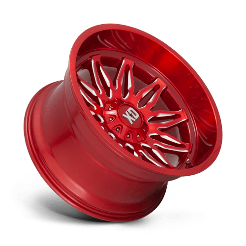 XD Series XD859 GUNNER Candy Red Milled 22x12 -44 6x135|6x139.7mm 106.1mm - Wheelwiz