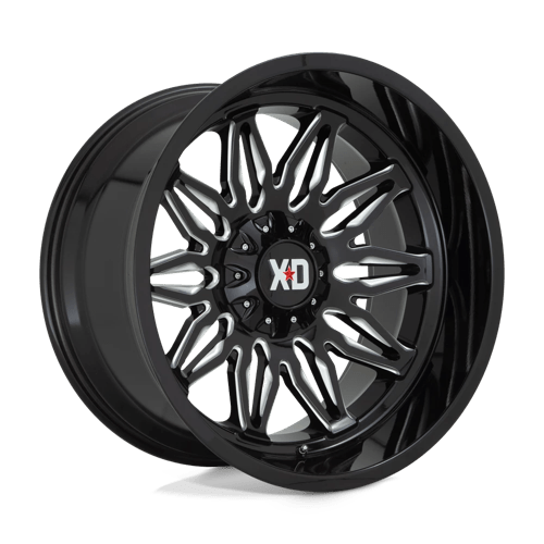 XD Series XD859 GUNNER Gloss Black Milled 22x10 -18 5x127|5x139.7mm 78.1mm - Wheelwiz