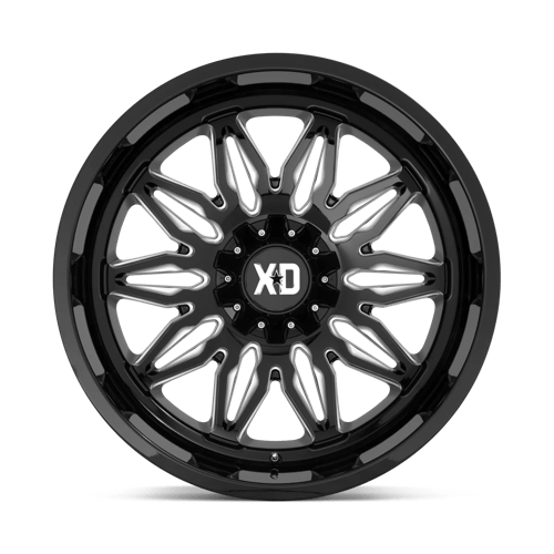 XD Series XD859 GUNNER Gloss Black Milled 22x12 -44 5x127|5x139.7mm 78.1mm - Wheelwiz