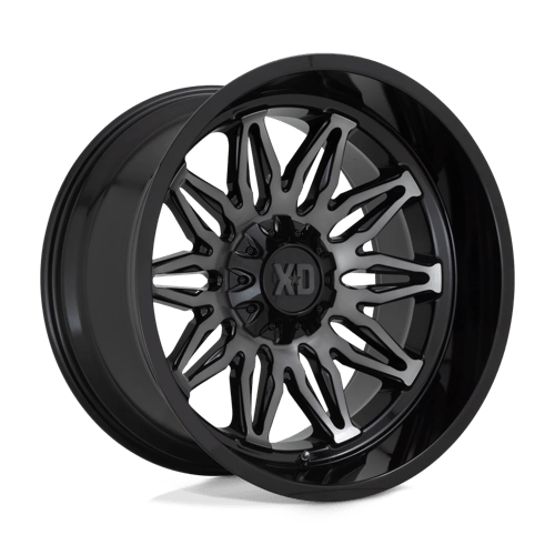 XD Series XD859 GUNNER Gloss Black Mach W/ Gray Tint 22x12 -44 5x127|5x139.7mm 78.1mm - Wheelwiz