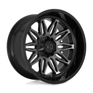 XD Series XD859 GUNNER Gloss Black Mach W/ Gray Tint 22x12 -44 6x135|6x139.7mm 106.1mm - Wheelwiz