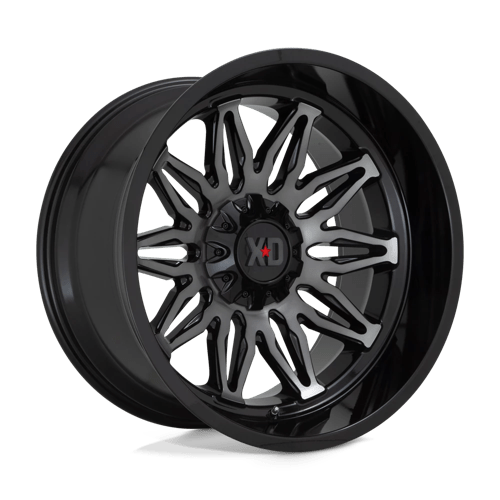XD Series XD859 GUNNER Gloss Black Mach W/ Gray Tint 22x12 -44 6x135|6x139.7mm 106.1mm - Wheelwiz