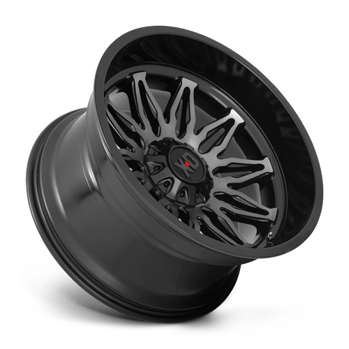 XD Series XD859 GUNNER Gloss Black Mach W/ Gray Tint 22x10 -18 6x135|6x139.7mm 106.1mm - Wheelwiz