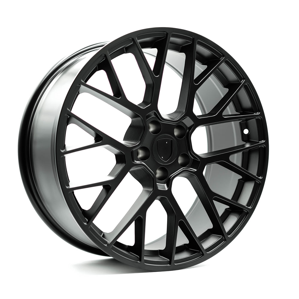OEPlus P02 Matt Black 20x9 +48 5x130mm 71.6mm - Wheelwiz
